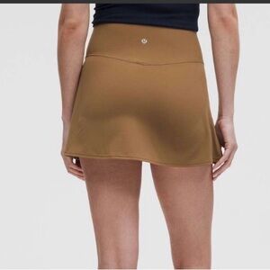 Lululemon Athletica Brown Mini Skirt with short.